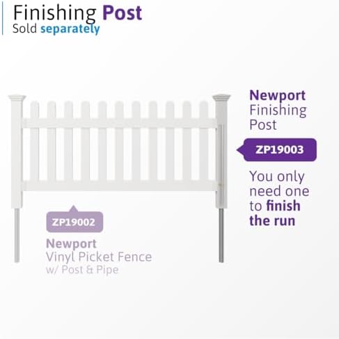 wambam newport picket fence, white vinyl diy no showing dimensions