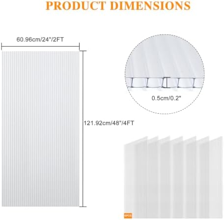 bps 6pcs 24'' (w) x 48'' (l) x, close-up detail