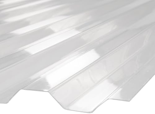 clear polycarbonate roofing panels 72" l x 21", close-up detail