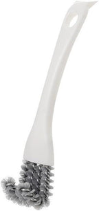 2PCS BBQ Grill Brush Stainless Steel Barbecue Cleaning Brush, V - Shaped Bristles Perfect Cleaner & Scraper for Grill Cooking Grates, White
