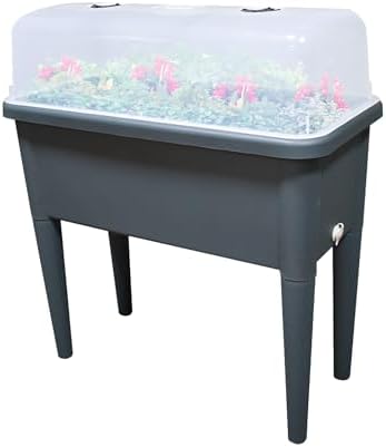 20.8 gallon vinyl plant box with legs and, main product view
