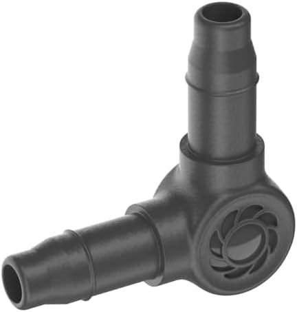 Gardena Micro-Drip-System L-Piece 4.6 mm (3/16 inch): Change Direction of Supply Pipes and Irrigation Lines by 90 Degrees, Kink-Free Installation, Easy & Flexible Connection Technology (13212-20)