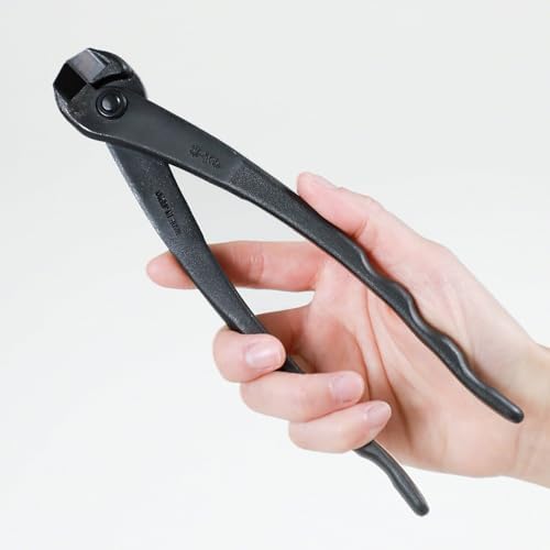 wazakura bonsai wire cutter 7.7in, hand forged japanese showing dimensions