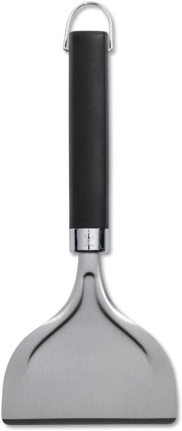 Weber® Griddle Scraper, Stainless Steel Griddle Tool | Non‑Slip Easy‑Grip Handle with Hang Loop for Efficient Grease & Grime Removal, Dishwasher Safe - Griddle Accessory