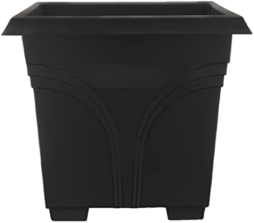southern patio medallion windowsill platform garden planter, black, package contents