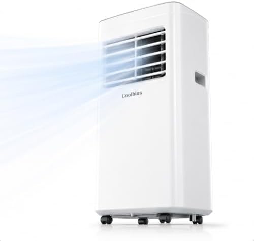 coolblus portable air conditioners, 8500 btu portable ac showing dimensions