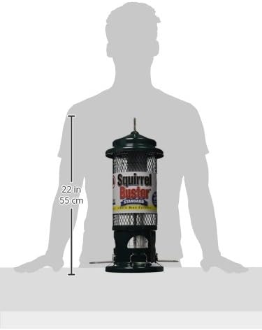 squirrel buster standard truly squirrel-proof bird feeder, front angle view