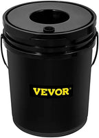 vevor 5 buckets dwc hydroponic system, 5 gallon, side view