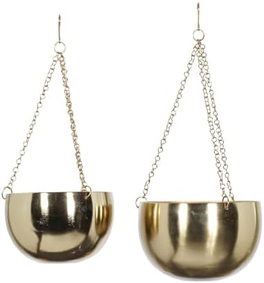 deco 79 metal wall planter, set of 2 shown in use