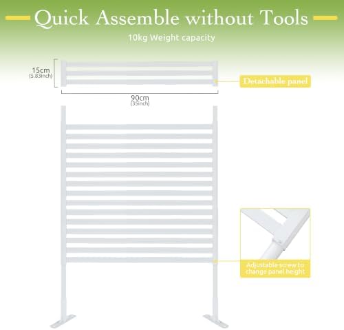 outdoor metal privacy fence screen 35 x 47, package contents