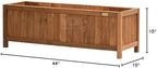 natrahedge hampton classic wooden planter box (44"" lx15, view 9