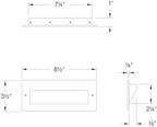 hinkley taper 12v integrated led horizontal step light, close-up detail