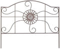 panacea 84573 aztec sun border fence, rust, 14", main product view