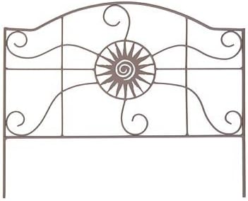 panacea 84573 aztec sun border fence, rust, 14", main product view