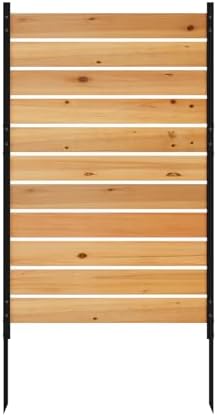 no dig wood privacy screen fence panel, outdoor, view 9