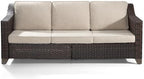 joyside patio sofa - 3 seater rattan sofa on a desk or shelf