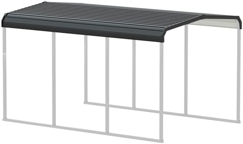 xilingol metal carport, heavy duty carport canopy with, front angle view