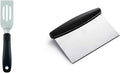 OXO Good Grips Stainless Steel Cut and Serve Turner (Black) and Scraper & Chopper
