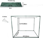 square 4'x4' netting cover 3.3ft tall crop cage, package contents