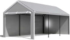 10x20 carport with sidewalls, portable garage canopy for on a desk or shelf