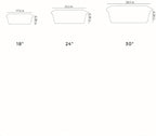 The HC Companies 18 Inch Venetian Rectangular Window Planter Box - Lightweight Plastic Indoor Outdoor Plant Pot with Drainage for Windowsill, Herbs, Flowers, Clay (Pack of 2)