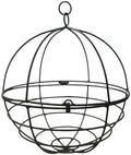 large wrought iron hanging globe planter – amish, main product view