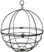 large wrought iron hanging globe planter – amish, main product view
