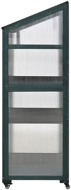 polibi wooden greenhouse, cold frame portable greenhouse with, view 9