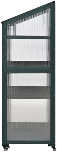 polibi wooden greenhouse, cold frame portable greenhouse with, view 9