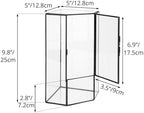 ncyp glass terrarium with front opening door for, side view