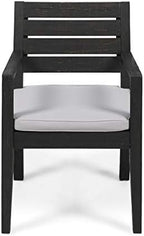 gdfstudio great deal furniture outdoor acacia wood dining, close-up detail