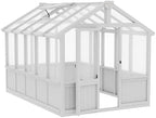 mupater 6 × 10 ft cedar wood greenhouse, package contents