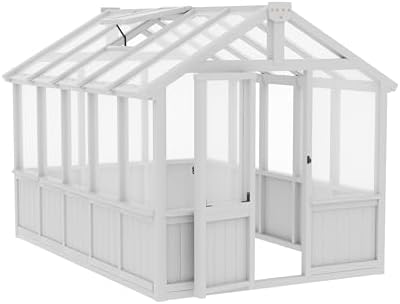 mupater 6 × 10 ft cedar wood greenhouse, package contents