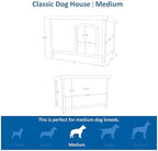 trixie pet products dog club house, large,glazed pine,40.75x26.75x28.25, close-up detail