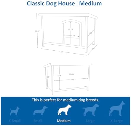 trixie pet products dog club house, large,glazed pine,40.75x26.75x28.25, close-up detail