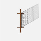 veradek corten steel privacy screen set with stand on a desk or shelf