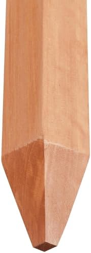 topeakmart 177.5in picket fence for garden, wooden fence, view 9