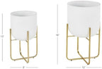 deco 79 metal planter, set of 2 planter, package contents