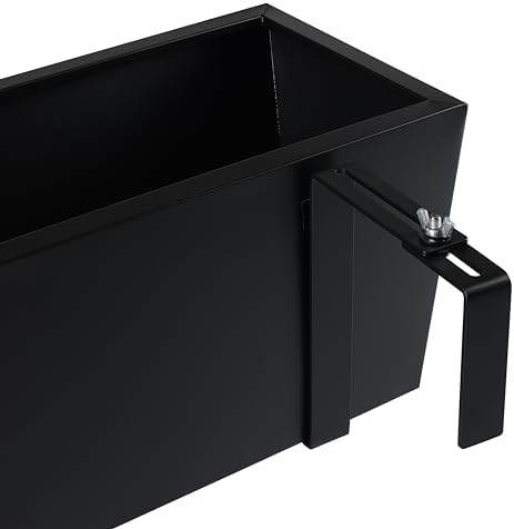 birdrock home 2pk metal railing planter box |, view 9