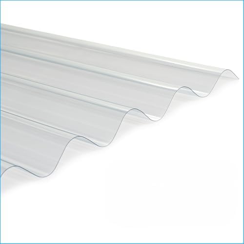 clear curved polycarbonate roofing panels 21" w x, main product view