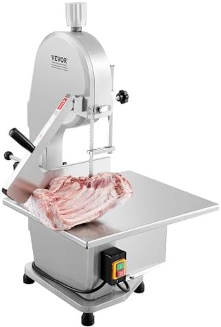 vevor commercial electric meat bandsaw, 1800w stainless steel, view 9