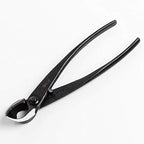 wazakura bonsai tool kit, satsuki scissors and concave, close-up detail