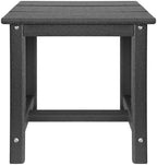gardenstar adirondack square side table,one-tier outdoor end table, front angle view