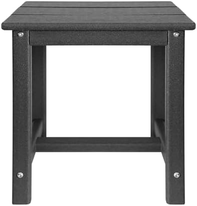 gardenstar adirondack square side table,one-tier outdoor end table, front angle view