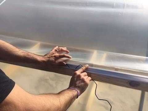 bootstrap farmer spring wire & lock channel 50 shown in use