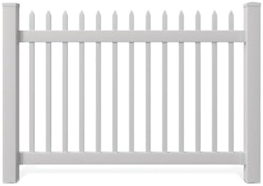 wambam nantucket picket fence, white vinyl no dig on a desk or shelf