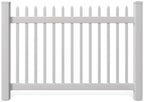 wambam nantucket picket fence, white vinyl no dig on a desk or shelf