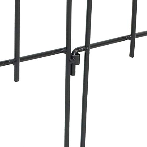 sunnydaze no dig decorative garden fence border, 5 on a desk or shelf