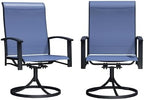 patio swivel chairs set of 2, outdoor swivel on a desk or shelf