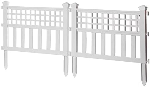 gardenised plastic outdoor decor garden flower edger fence, package contents
